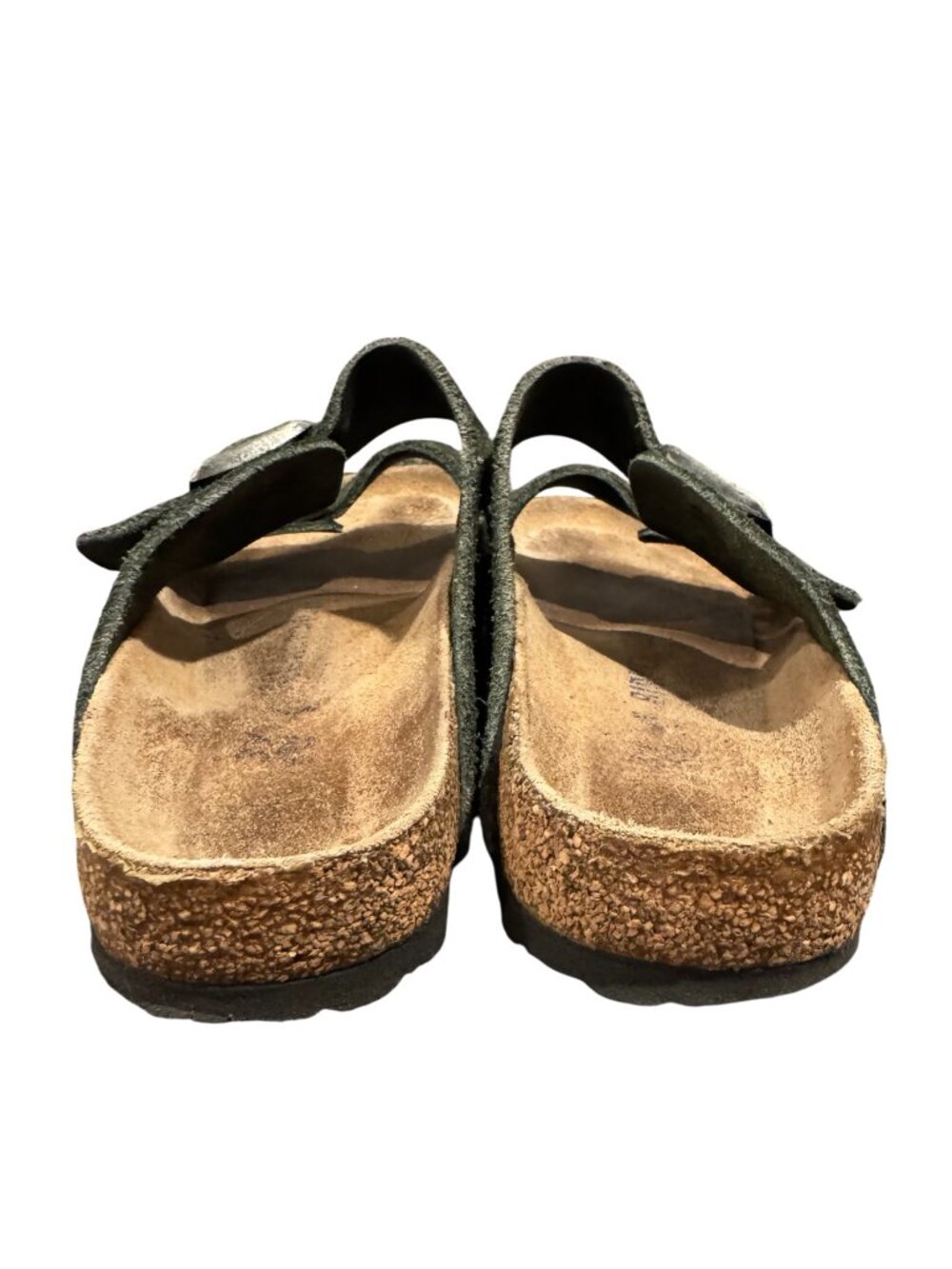 Birkenstock Arizona Suede Sandals Women’s EU 39 US 8-8.5 Narrow Olive Green - Picture 5 of 7